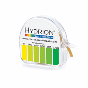 Hydrion - Amonio Cuaternario. Caja x 10 Rollos 0-1000 ppm