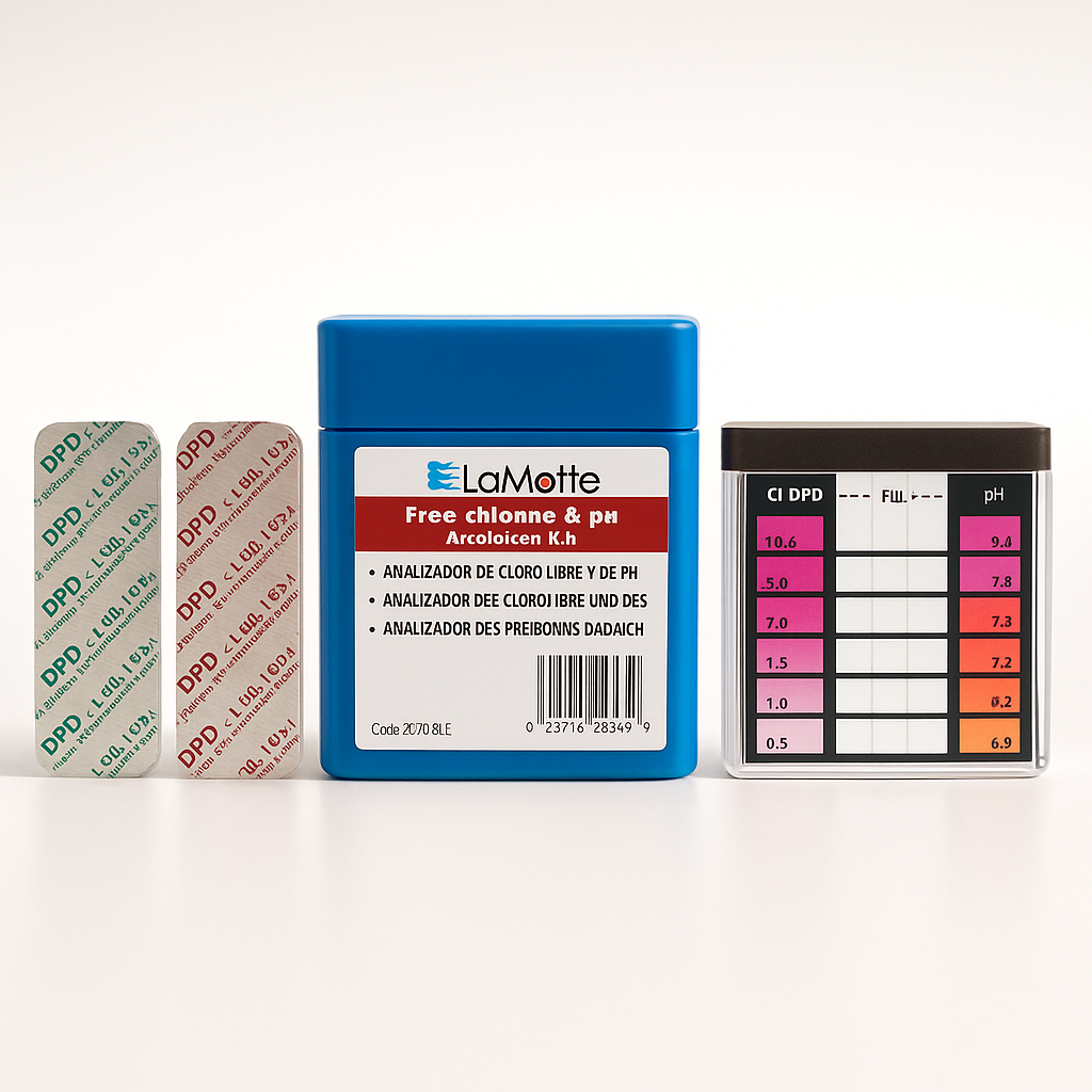 LaMotte - Kit Cloro y pH DipCell. Paquete de 30 pruebas