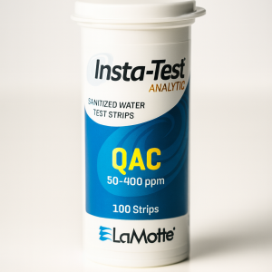 LaMotte - Tirillas Amonio Cuaternario (50 - 400 ppm) Paquete de 100 pruebas