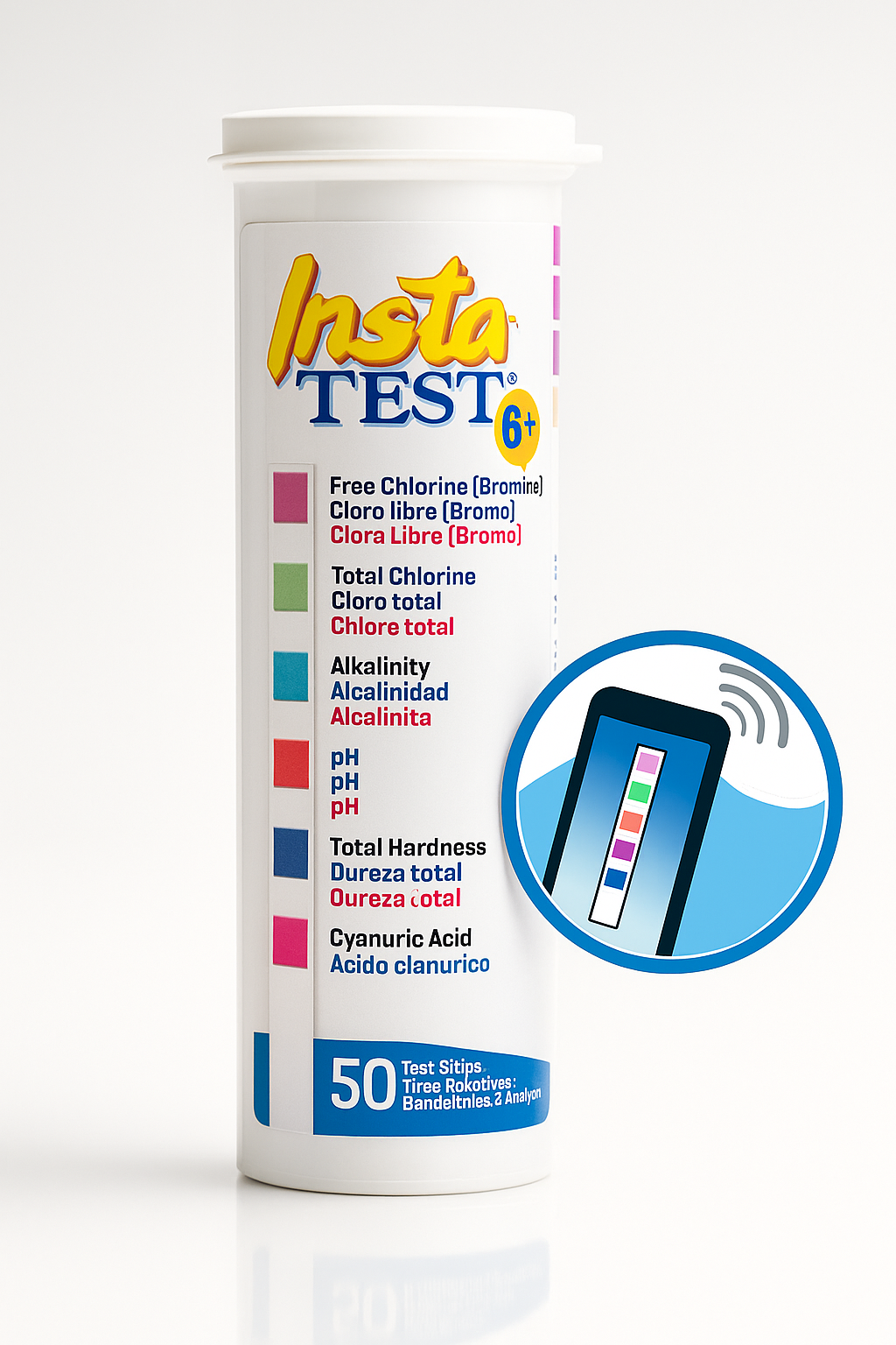 LaMotte - Insta-Test 6-Plus Multi Lingual Para Piscina y spa