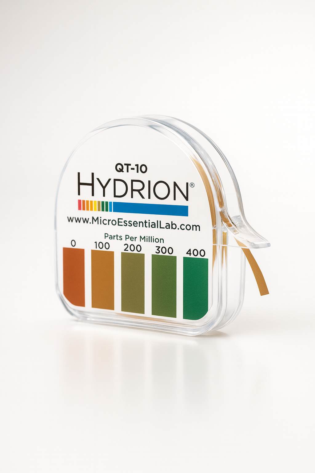 Hydrion - Amonio Cuaternario. Caja x10 Rollos. 0 - 400 ppm